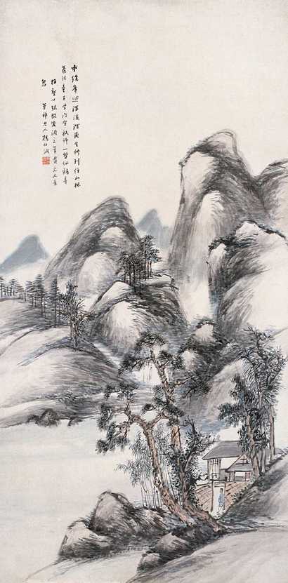 杨伯润 山水 立轴